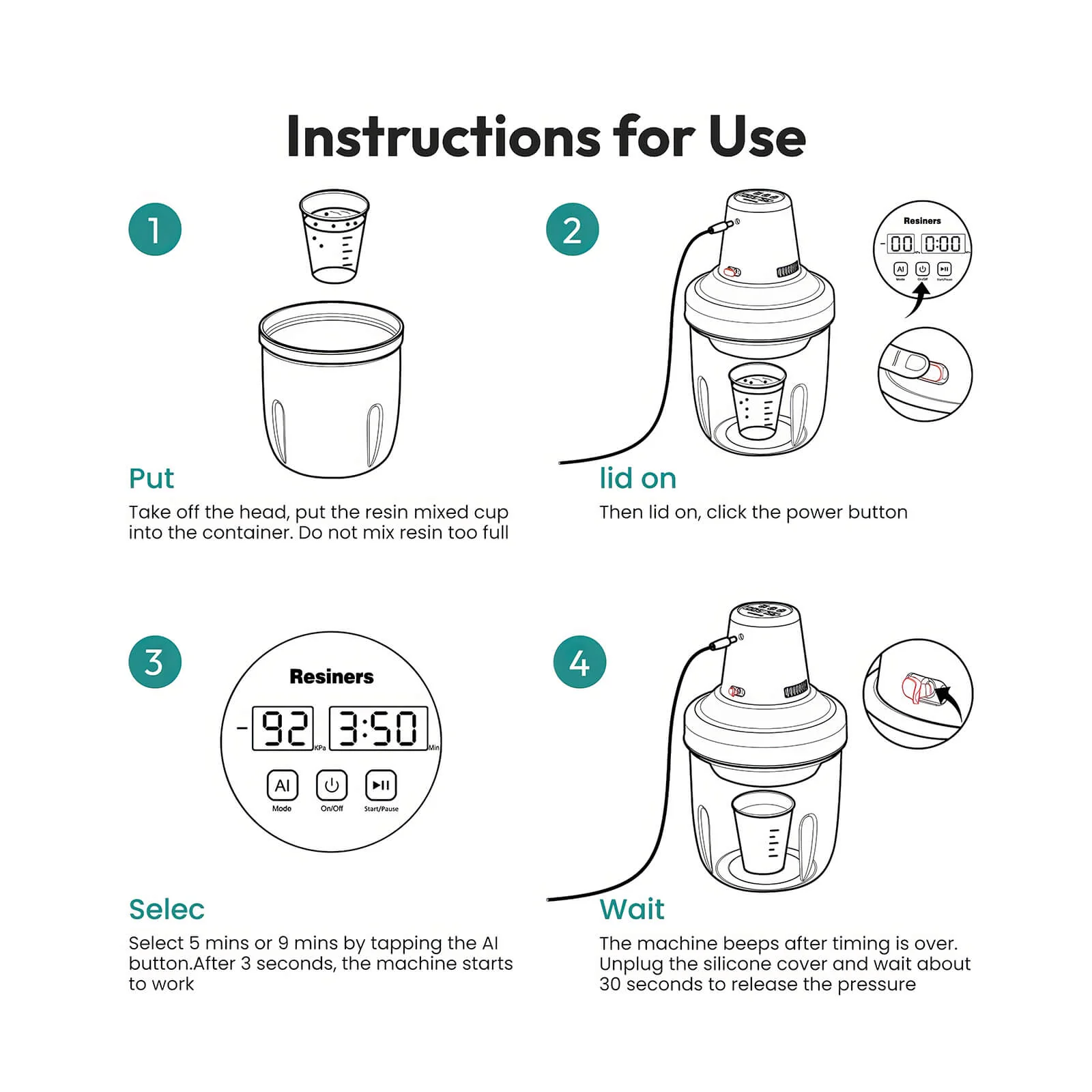 AirLess Resin Bubble Remover Machine - Image 8
