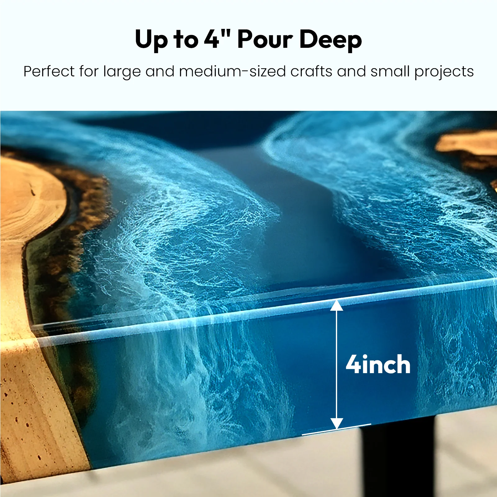 Resiners® 3 gallon Deep Pour Epoxy Resin for River Table - Image 3