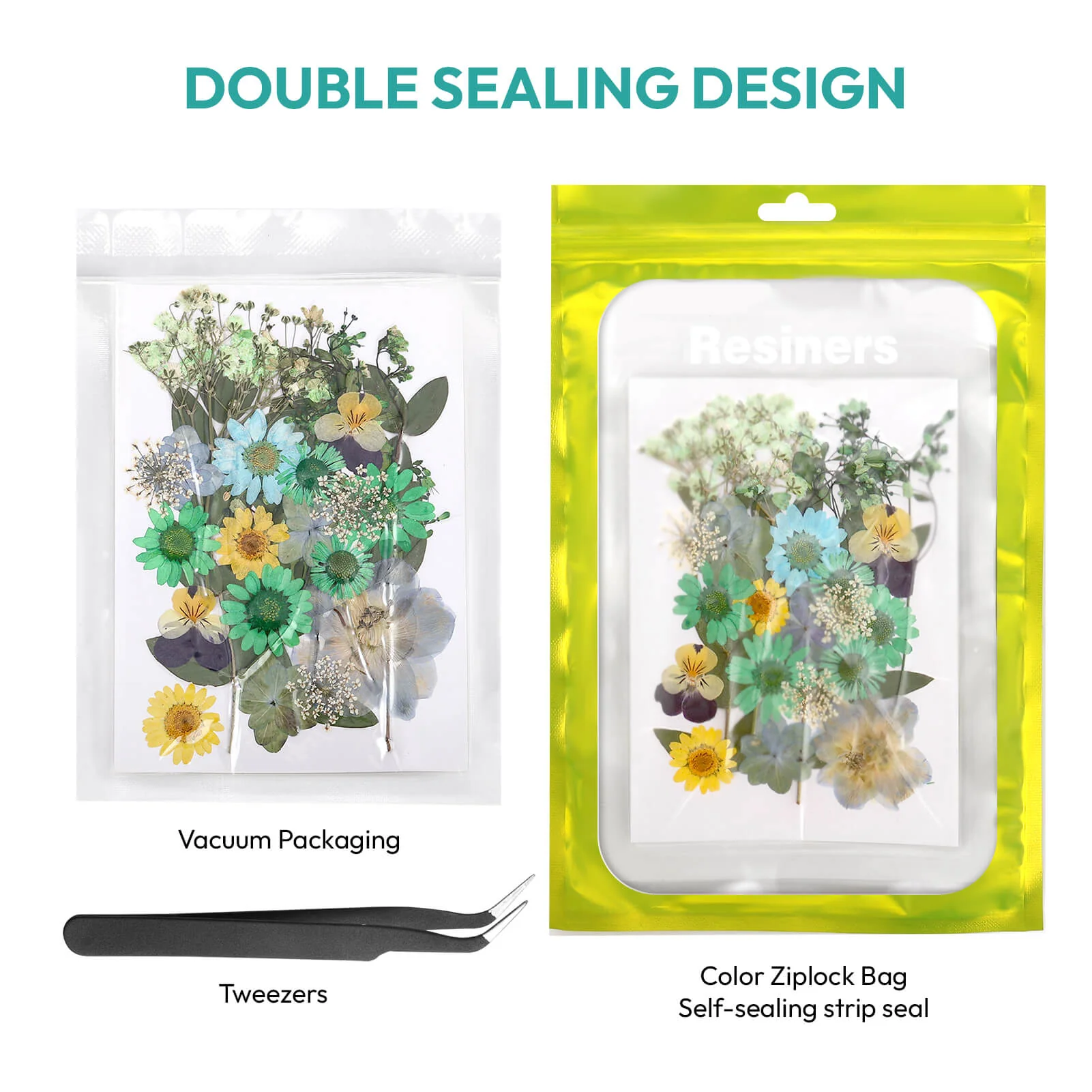 Resiners® 100Pcs Dried Pressed Flowers - Image 11