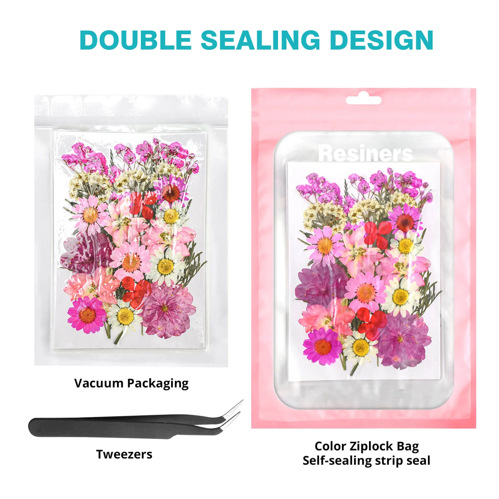 Resiners® 100Pcs Dried Pressed Flowers - Image 12