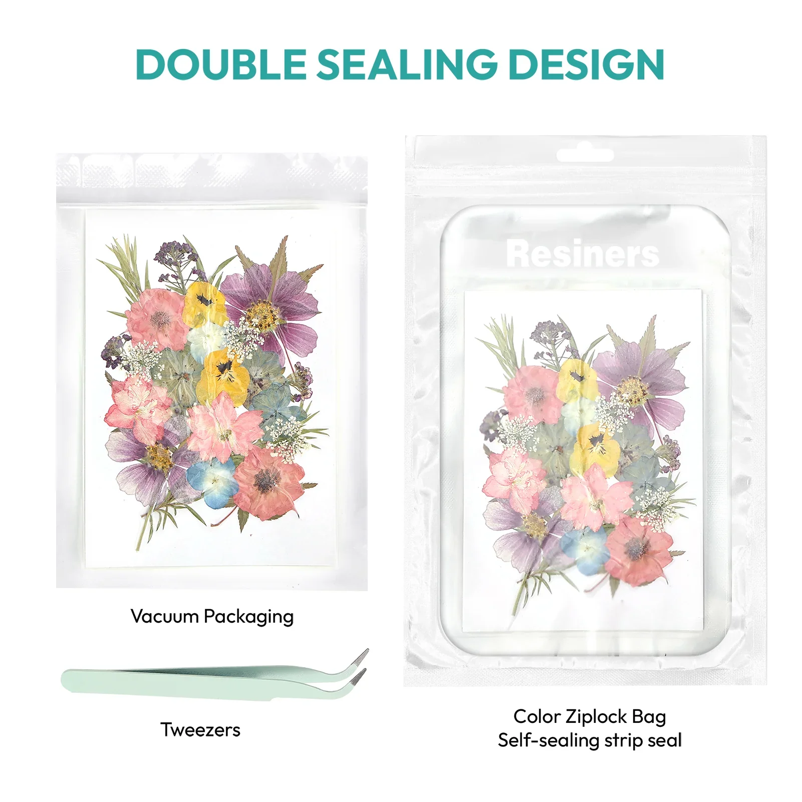 Resiners® 100Pcs Dried Pressed Flowers - Image 16