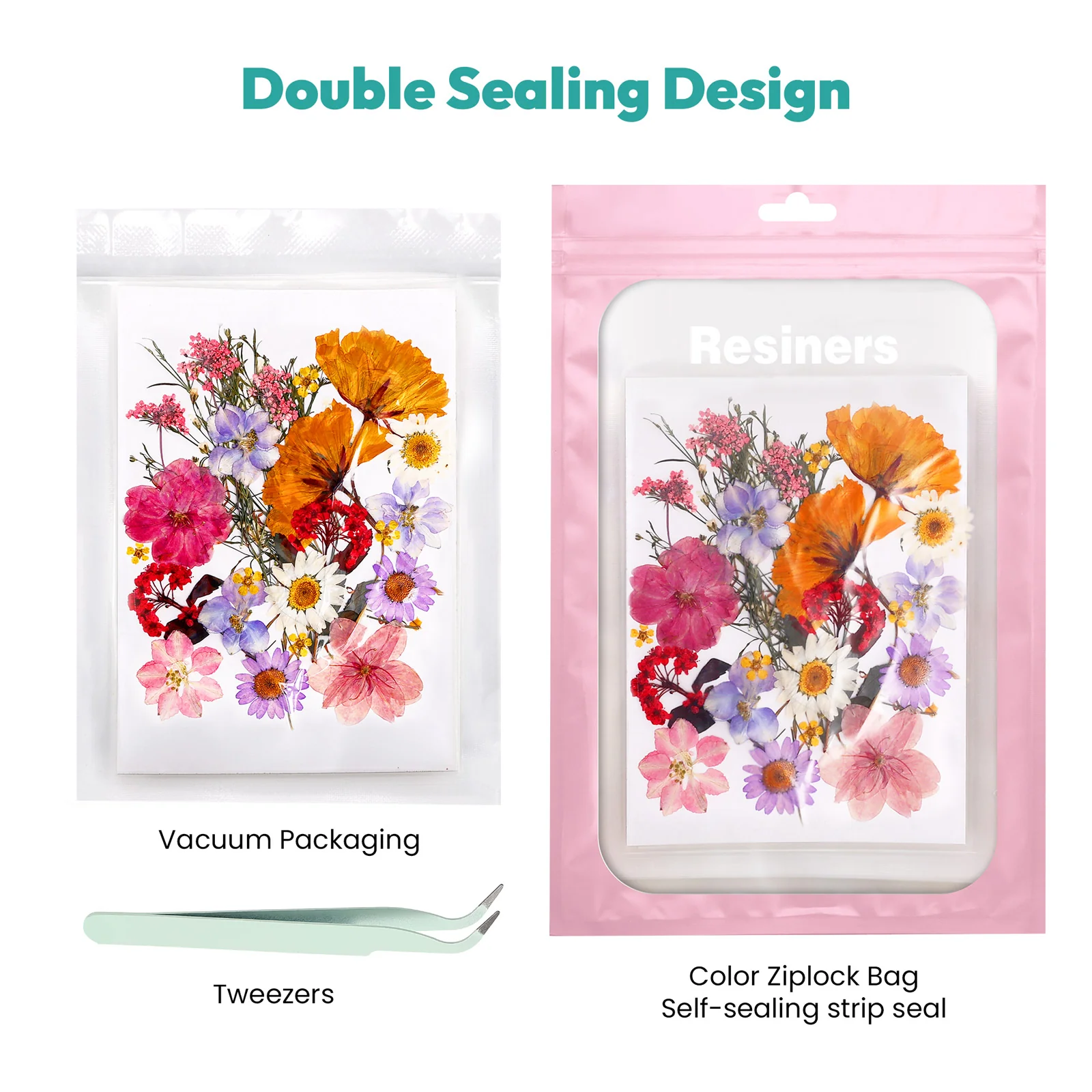 Resiners® 100Pcs Dried Pressed Flowers - Image 21