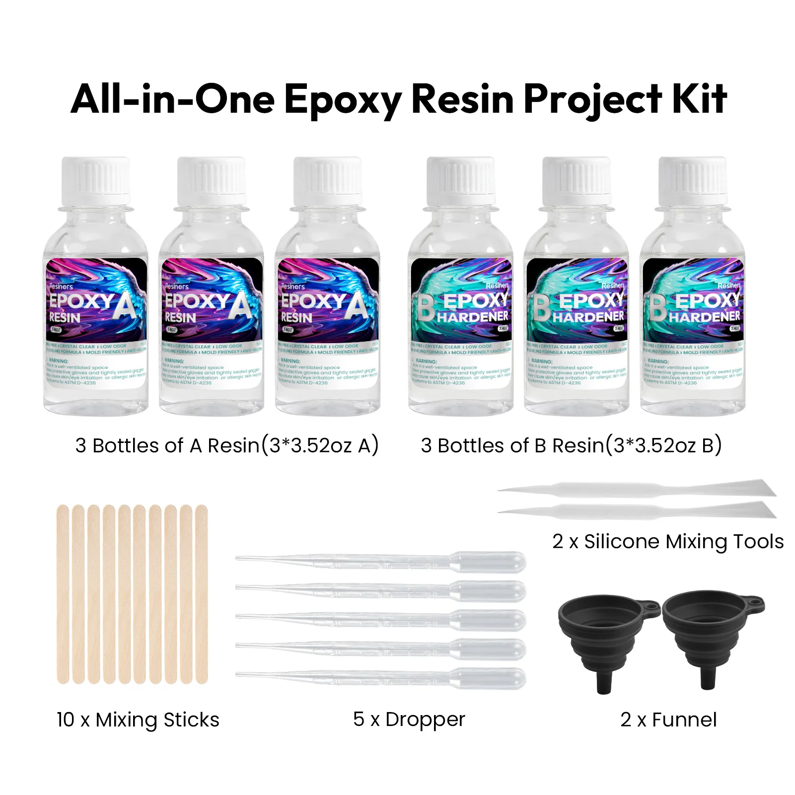 Resiners® 20.28oz Crystal Clear Epoxy Resin Kit - Image 5