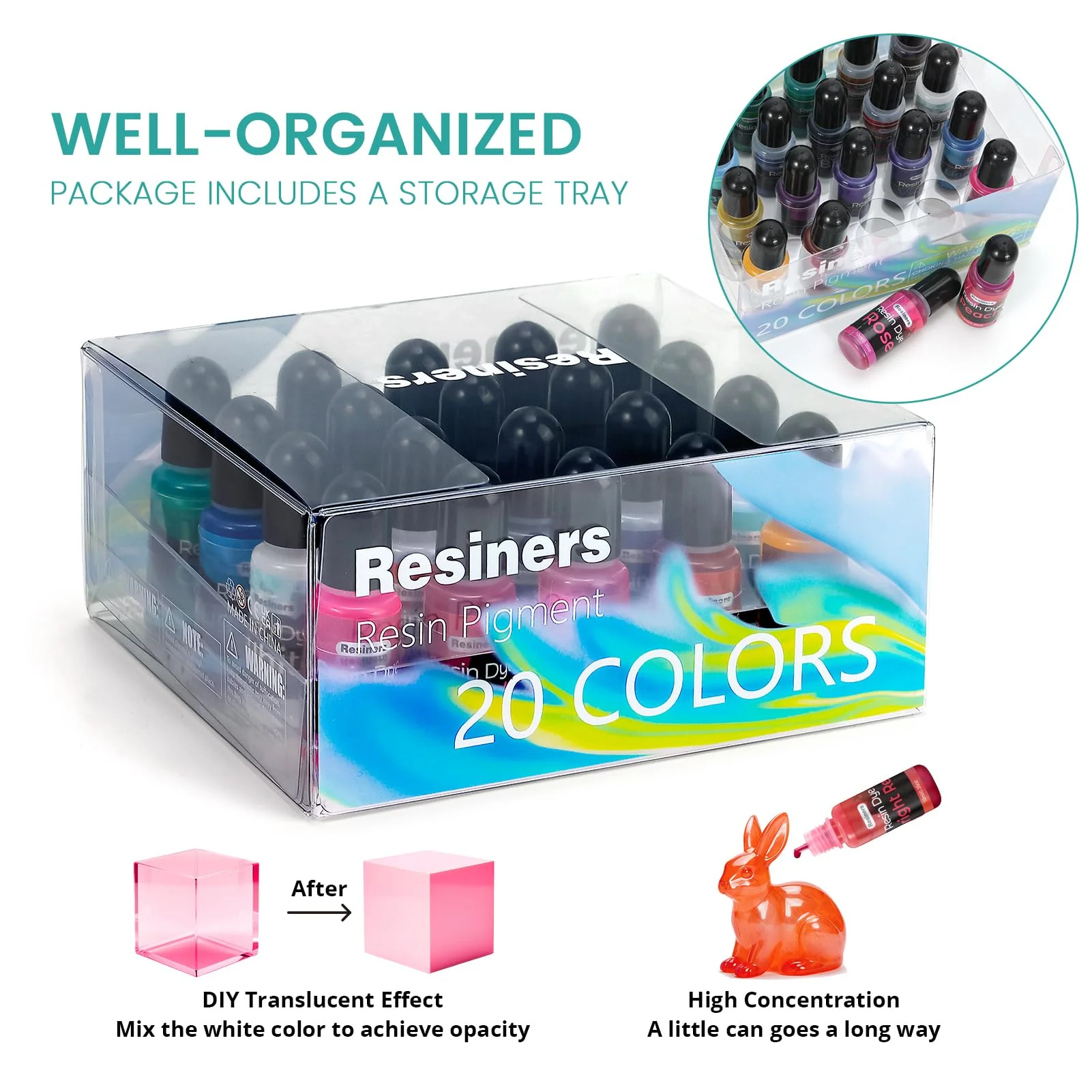 Resiners® 20 Colors Epoxy Resin Dye - Image 4