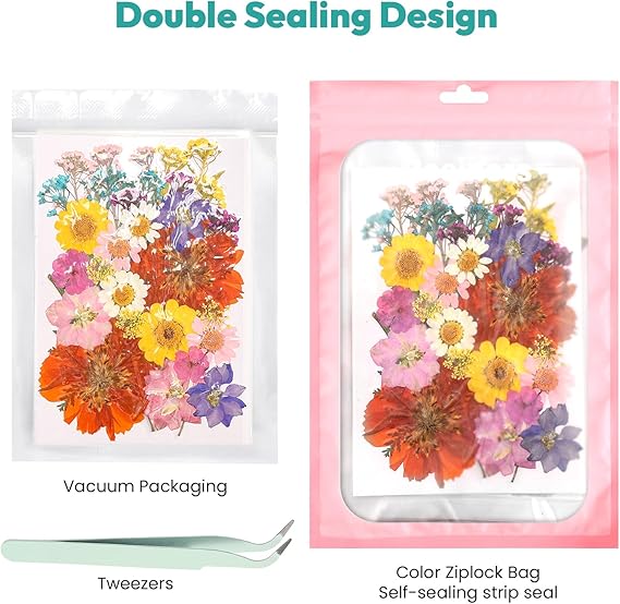 Resiners® 58Pcs Dried Pressed Flowers - Image 5