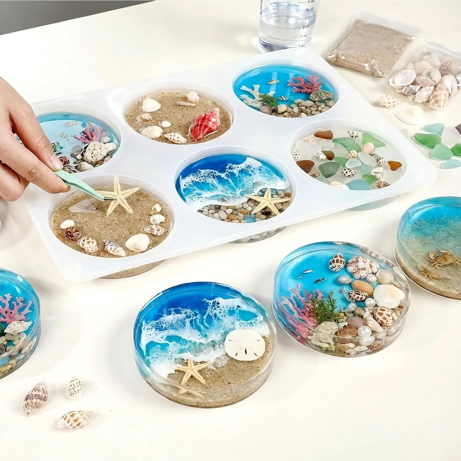 Resiners® 6-Cavity Silicone Coaster Mold Kit - Image 5