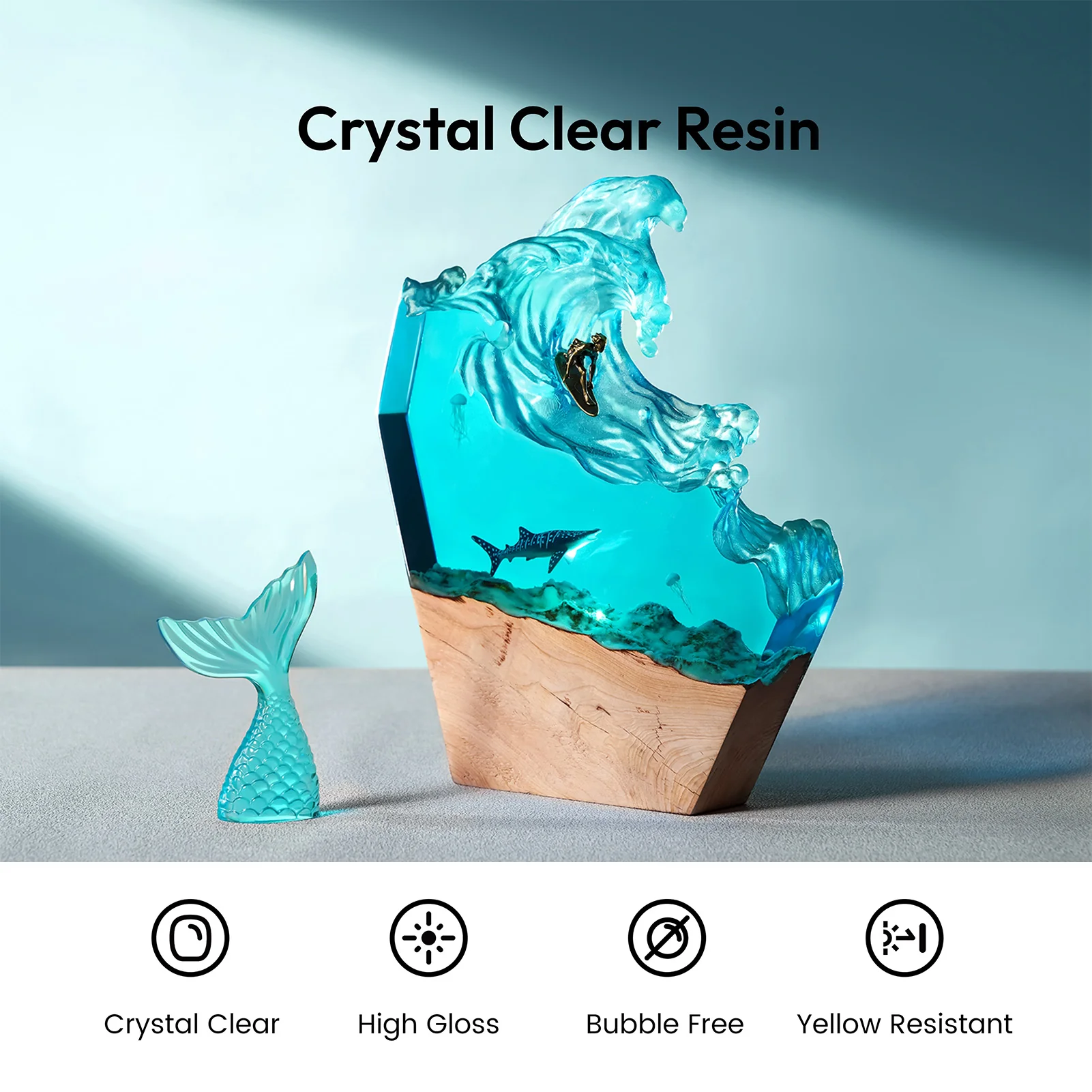 Resiners® 1 gallon/2 gallon Crystal Clear Epoxy Resin with Tailored Diversion Port - Image 6