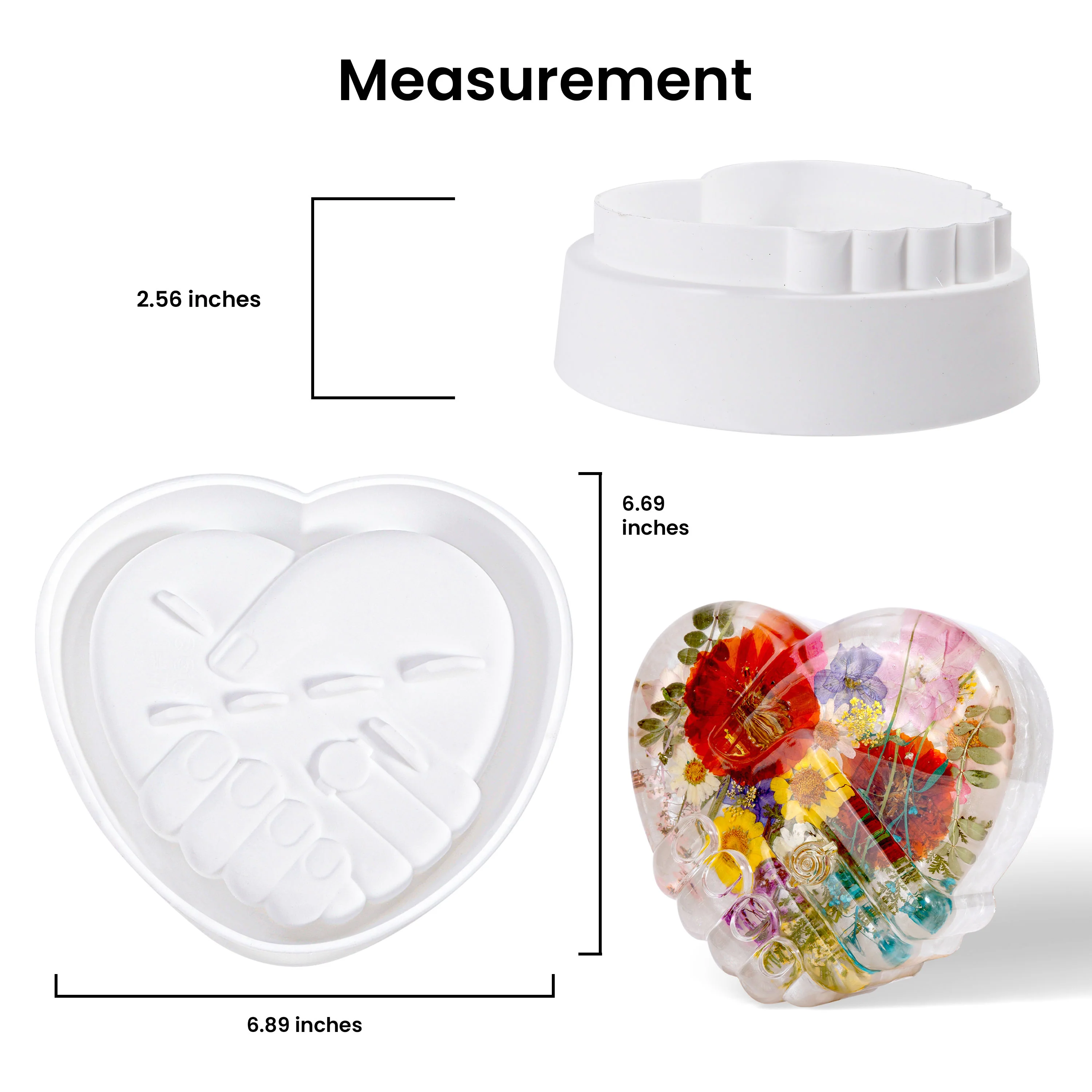 Resiners® Togetherness Hand in Hand Silicone Mold DIY Kit - Image 3
