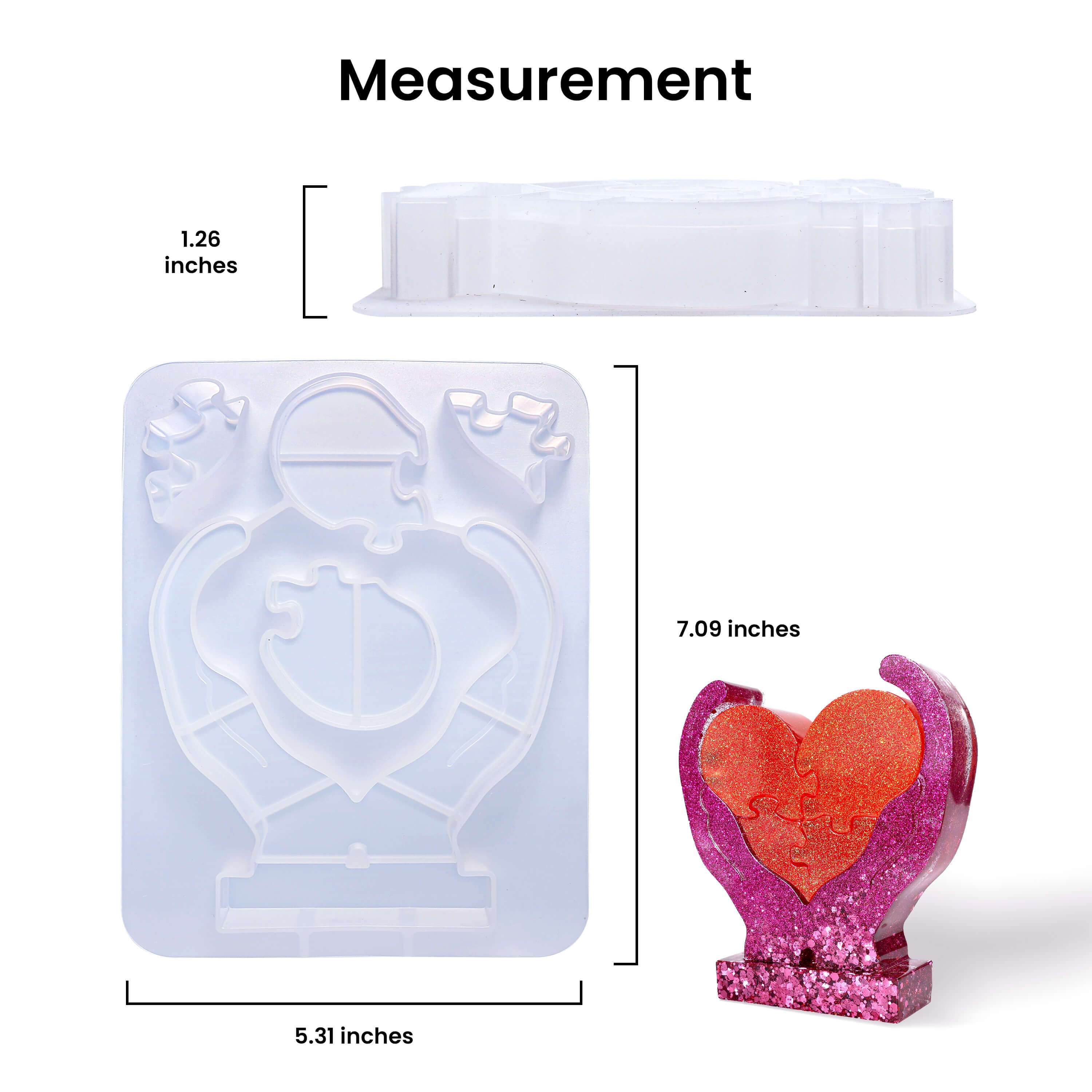 Resiners® Touch of Love Handheld Silicone Mold DIY Kit - Image 3