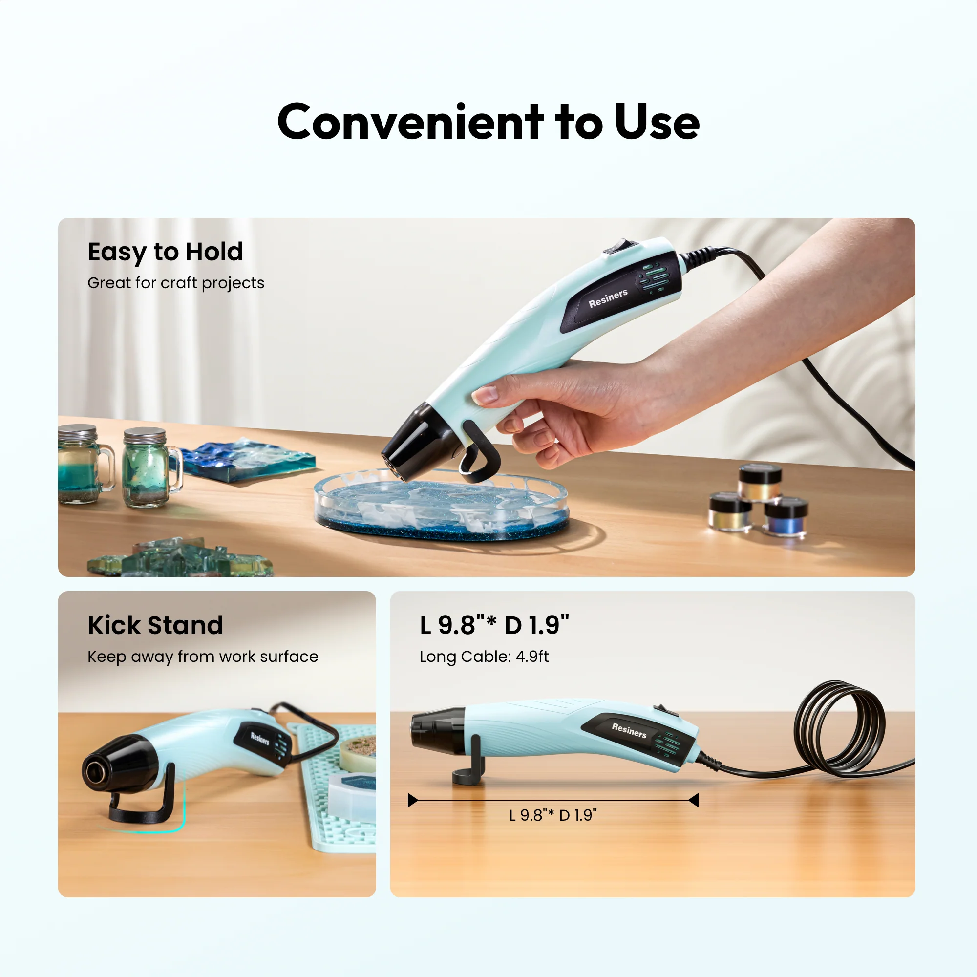 Resiners® Mini Heat Gun for Crafts - Image 5