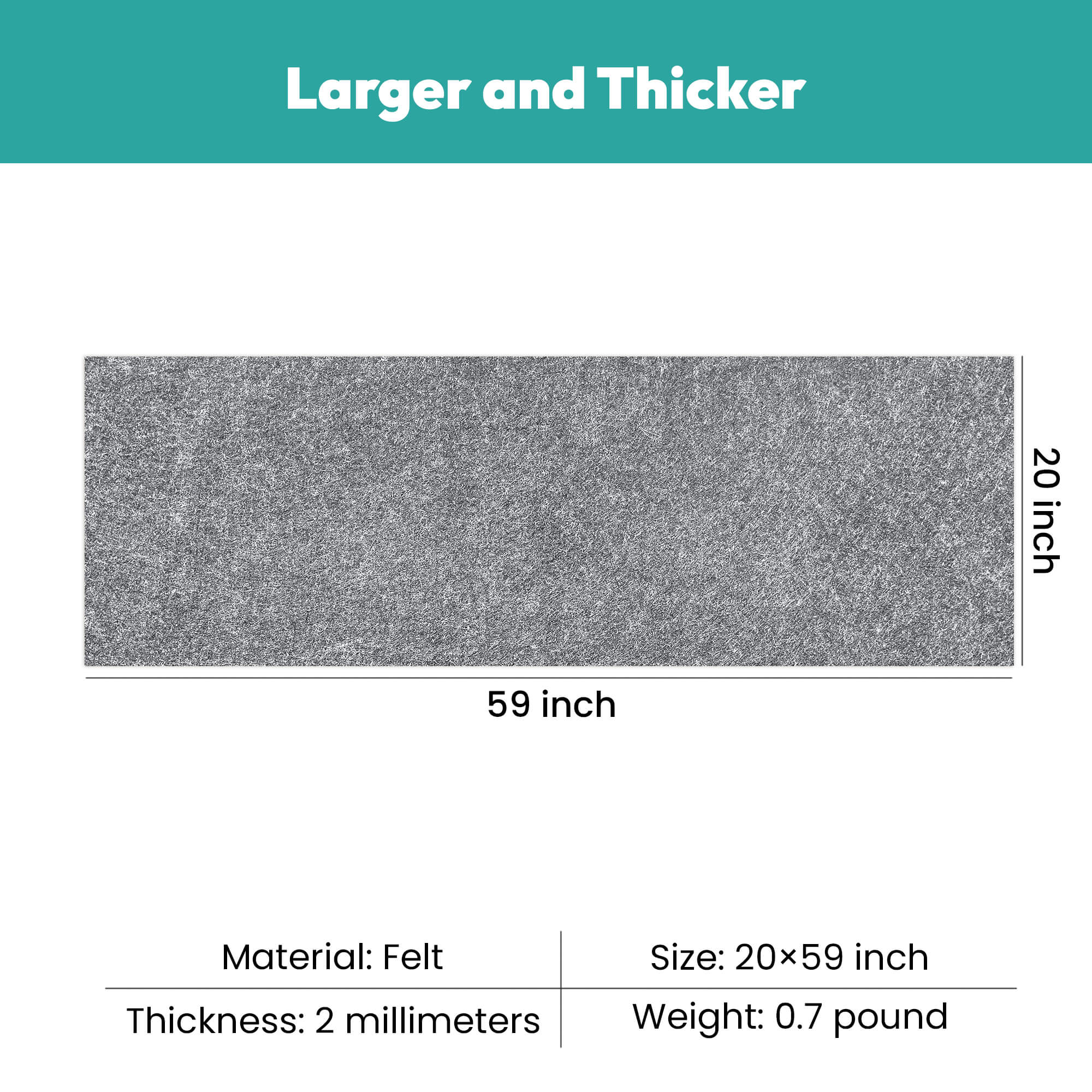 Resiners® Self Adhesive Felt Mat - Image 3