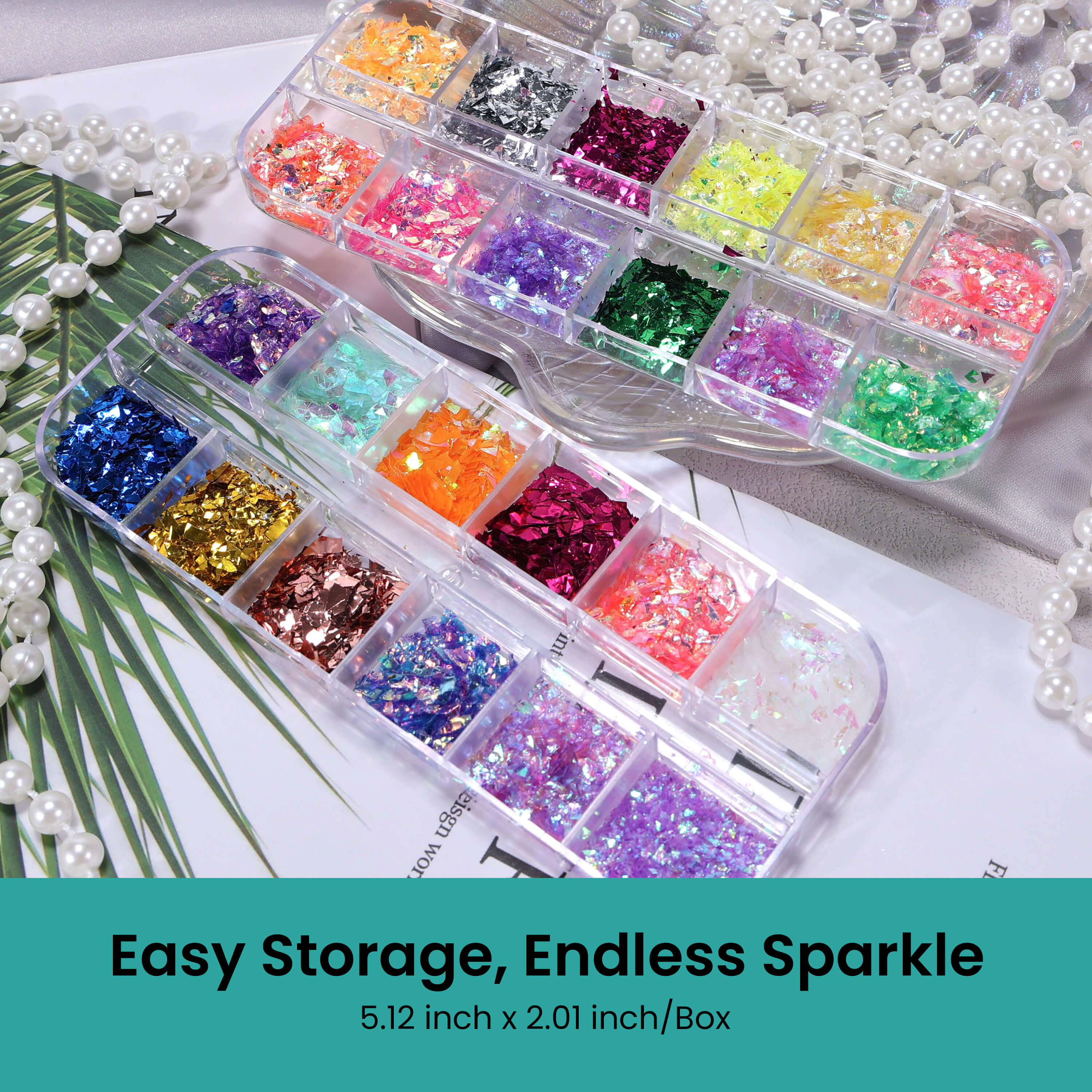 Resiners® 24 Colors Holographic Iridescent Loose Glitter - Image 4