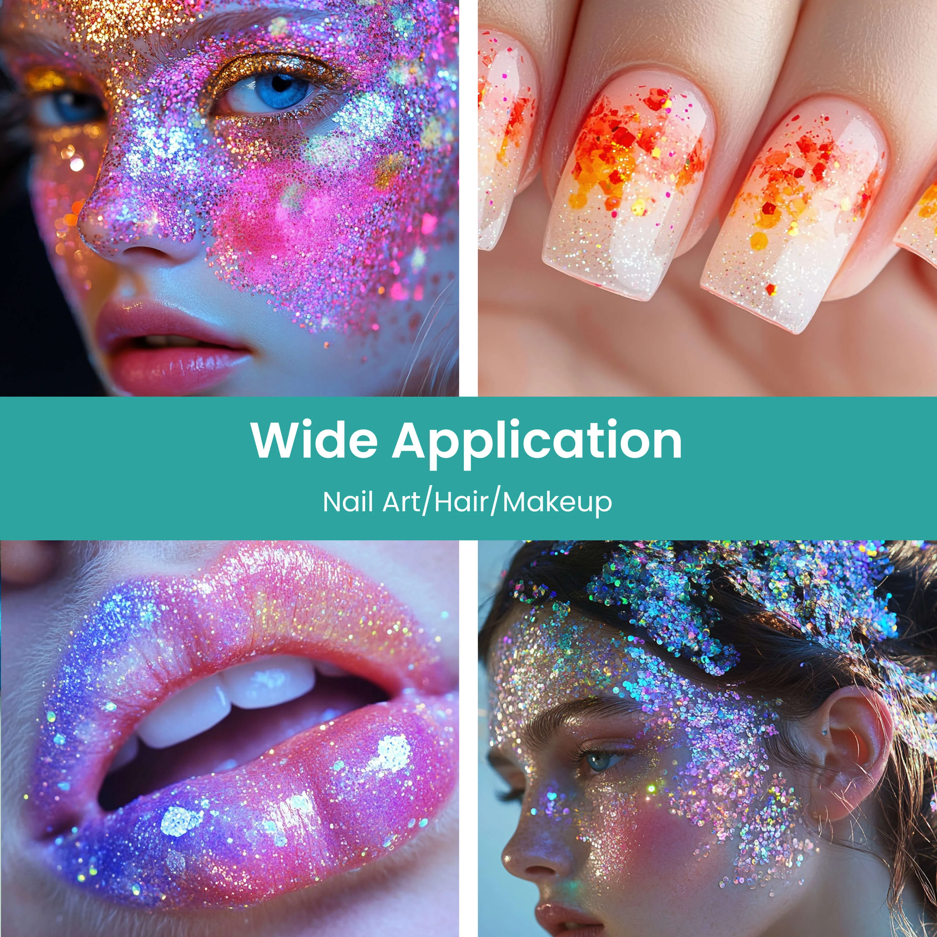 Resiners® 24 Colors Holographic Iridescent Loose Glitter - Image 8